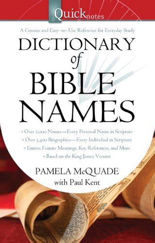 quicknotes dictionary of bible names quicknotes commentaries Reader